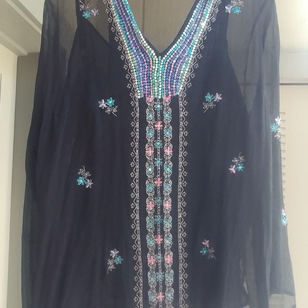 New Carole Little embellished tunic